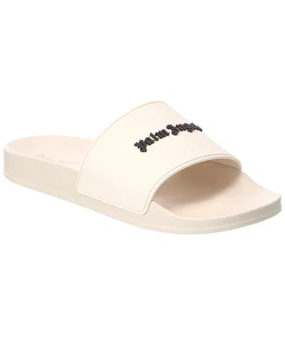 Palm Angels Classic Logo Pool Slider In Animal Print