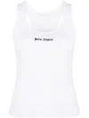 Palm Angels Classic Logo Rib Tank In White