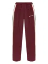 Palm Angels Classic Logo Side-stripe Track Pants In Red