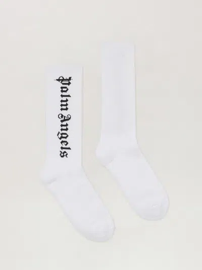 Palm Angels Classic Logo Socks In White