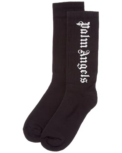 Palm Angels Classic Logo Socks In Black