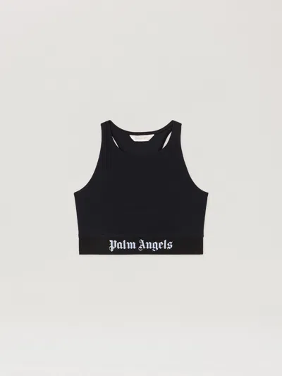 Palm Angels Classic Logo Sport Top In Black