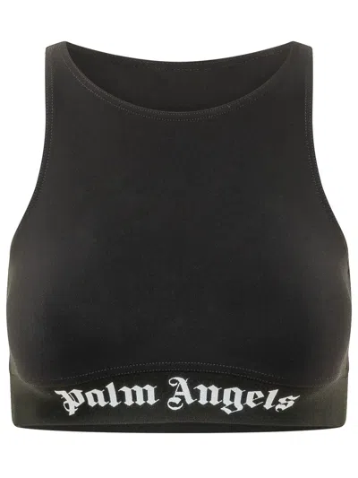 Palm Angels Classic Logo Sport Top In Black