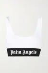 Palm Angels Classic Logo Sports Bra In White