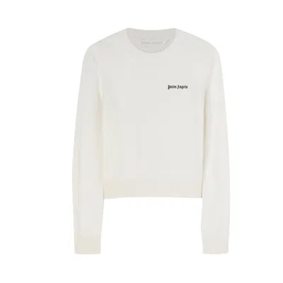 Pre-owned Palm Angels Classic Logo Sweater 'white/black' | Women's Size Xs