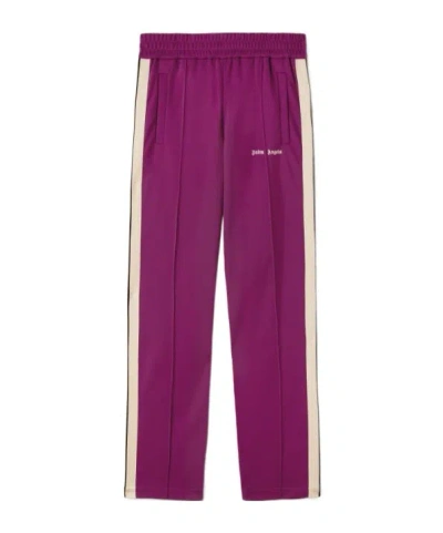 Palm Angels Classic Logo Sweatpants In Purple