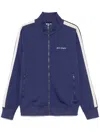 Palm Angels Track Jacket With Zipper In Blue