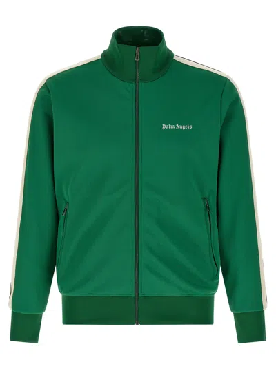 Palm Angels Classic Logo Track Jacket In Green