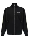 Palm Angels 'classic Logo' Black Sweatshirt With Logo Printed On The Front In Black