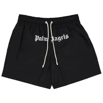 Pre-owned Palm Angels Classic Logo Swimshorts 'black'