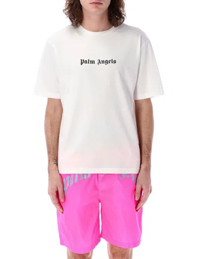 Palm Angels Classic Logo Slim Tee In White