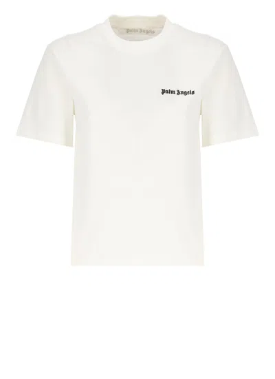Palm Angels Classic Logo T-shirt In White