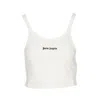 Palm Angels Classic Logo Tank Top In White