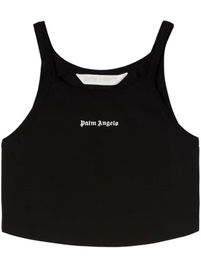 Palm Angels Classic Logo Tank Top Clothing In Black