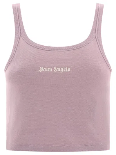 Palm Angels Classic Logo Tops Purple