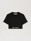Palm Angels Classic Logo Tape Crop Tee