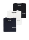 Palm Angels Embroidered Logo Classic T-shirts - Set Of 3 In Multicolor