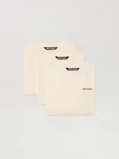 Palm Angels Classic Logo Three-pack T-shirt In Neutral