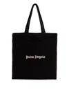 Palm Angels Rectangular Tote Bag Logo Design In Black