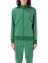 Palm Angels Track Jacket In Green-colored Technical Fabric