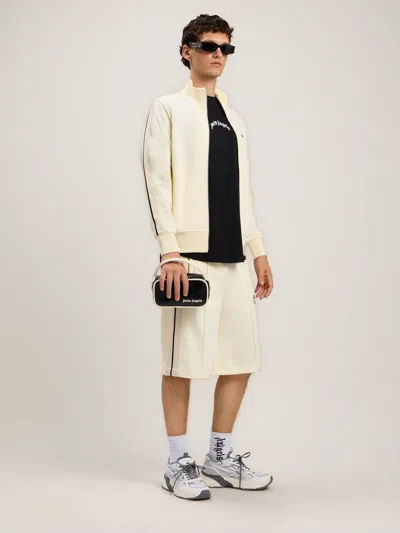 Palm Angels Classic Logo Track Jacket In Neutral