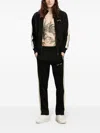 Palm Angels Logo-embroidered Zip-up Jacket In Black
