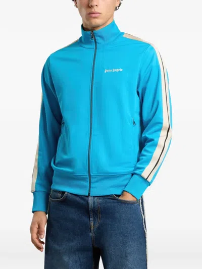 Palm Angels Classic Logo Track Jacket In Blue