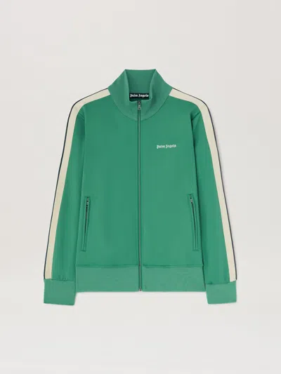 Palm Angels Classic Logo Track Jacket In Green