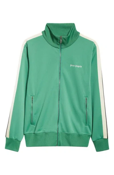 Palm Angels Classic Logo Track Jacket In Forest Green