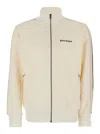 Palm Angels 'classic Logo' White Sweatshirt With Logo Printed On The Front In Neutral