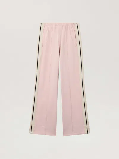 Palm Angels Classic Logo Track Loose Pants In Rose Pink - Off White