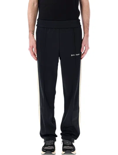 Palm Angels Classic Logo Track Pants For Men In Black