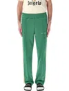 Palm Angels Classic Logo Track Pants In Forest Green