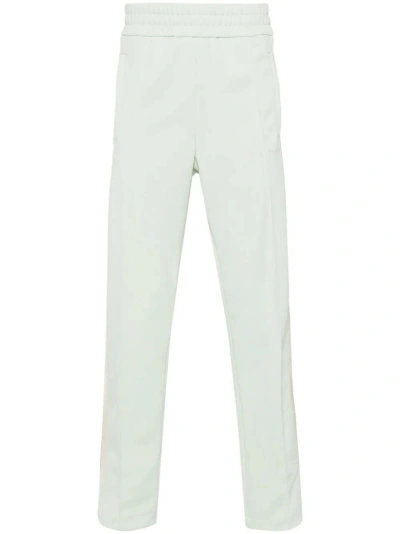 Palm Angels `classic Logo` Track Trousers In Green