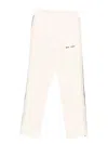 Palm Angels Logo-embroidered Drawstring Track Pants In Neutral