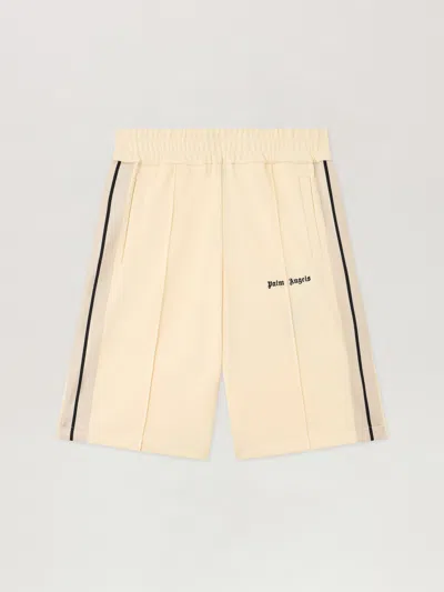 Palm Angels Elasticated-waistband Track Shorts In Neutral