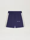 Palm Angels Classic Logo Track Shorts Navy Blue  Off