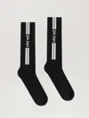 Palm Angels Classic Logo Track Socks In Black