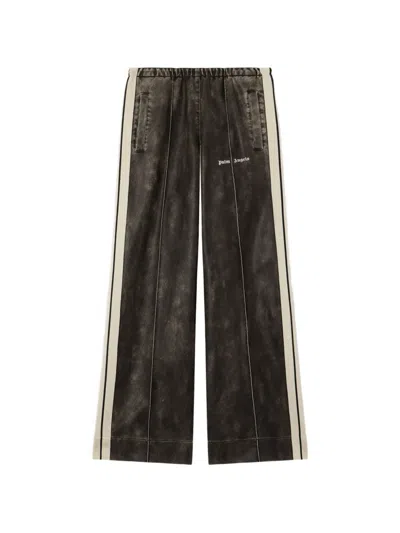 Palm Angels Classic Logo Track Trousers In Brown