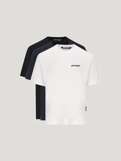 Palm Angels Classic Logo T-shirt Tripack In Multi