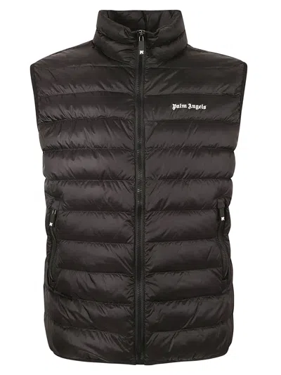 Palm Angels Classic Logo Vest In Black/off White