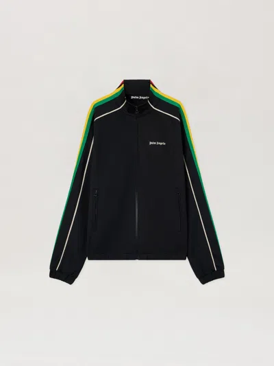 Palm Angels Classic Logo Vintage Track Jacket In Black