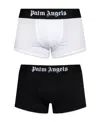 Palm Angels Three-pack Logo Waistband Boxers In Black