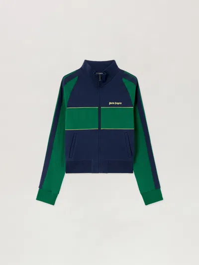 Palm Angels Classic Logo Zipped Crew Jacket In Multi