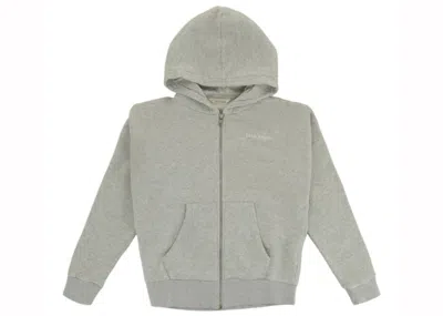 Pre-owned Palm Angels Classic Overlogo Zipup Hoodie In Melange