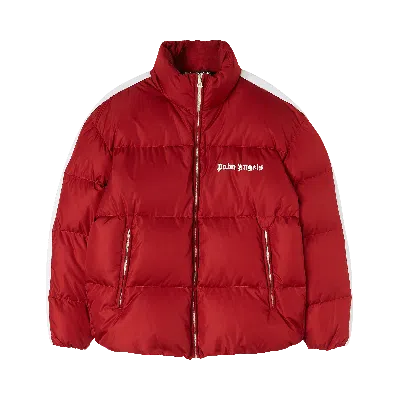 Pre-owned Palm Angels Classic Track Down Jacket 'red/white'