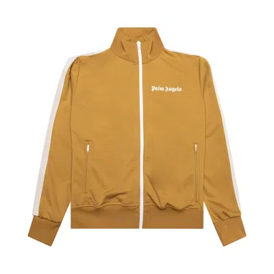Pre-owned Palm Angels Classic Track Jacket 'camel/white' In Tan