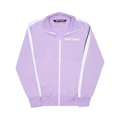 Pre-owned Palm Angels Classic Track Jacket 'lilac/white' In Purple
