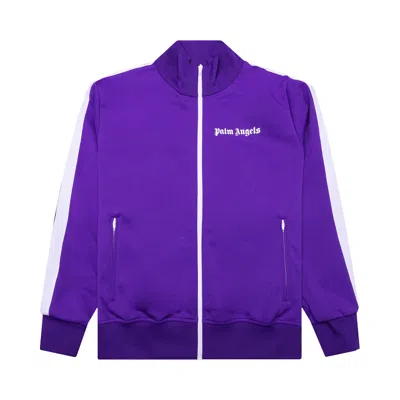 Pre-owned Palm Angels Classic Track Jacket 'purple/white'