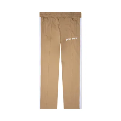 Pre-owned Palm Angels Classic Track Pants 'beige/white' In Tan